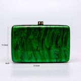 Irregular Shell Acrylic Crossbody Wedding Clutch_Cwab5924