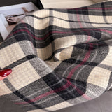 Classic Plaid Cashmere Feel Scarf For Women_Cwasc03235