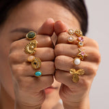 RETRO NICHE HIGH END OPEN RING_CWAJE1381