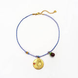 HANDMADE ROPE ZODIAC NECKLACE WITH ZIRCON_CWMM8841