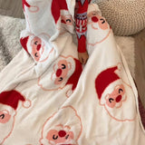 CHRISTMAS SNOWFLAKE KNITTED JACQUARD BLANKET_CWMM1476