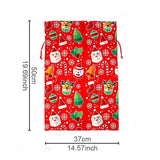 Cwmm1751_Christmas Print Bouquet With Drawstring Gift Bag