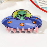 ACRYLIC UFO HAIR CLAW ELEGANT ALIEN SHARK CLIP_CWAHA1637