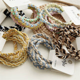 CANDY COLOR TWISTED HAIR TIES CUTE RUBBER BANDS CWAHA0339