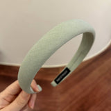 SMALL FRESH PLAID SOLID COLOR VERSATILE HEADBAND_CWAHA2857