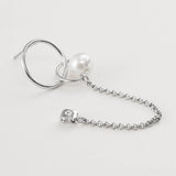 NEW CROSS PENDANT FASHION CHAIN PEARL EARRING SET_CWAJE2908