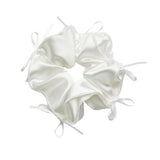 BALL HEAD RUBBER BAND RIBBON BOW HAIR TIE_CWAHA1353