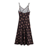 FLORAL PRINT SLEEVELESS MIDI CAMI DRESS_CWDHL0985