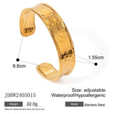 BOLD GOLD OPEN CUFF BRACELET IN STAINLESS STEEL_CWAJE4623