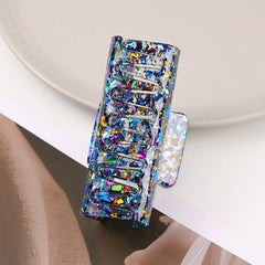 Acrylic Square Sequin Hollow Hair Claw_Cwaha07291