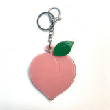 CREATIVE PEACH MIRROR WITH KEYCHAIN PORTABLE CUTE_CWMM6384