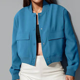 Unisex Stand-Up Collar And Large Pocket Jacket