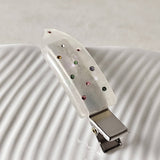 Elegant Acetate Duckbill Clip?Crystal Barrette_Cwaha07202