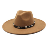 Women Fashion Casual Big Felt Hat Jazz Hat_Cwah0843