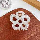 HOLLOW FLOWER HAIR CLAW RHINESTONE CHIC CLIP_CWAHA1590