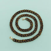 47 24ACRYLIC LEOPARD PRINT BAG CHAIN PHONE STRAP_CWMM5094