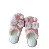 NEW STYLE PLUSH BOW COTTON SLIPPERS FOR WOMEN_CWMM2945