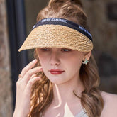 Women Summer Sun Protection Hollow Top Visor_Cwah1333