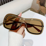 INTEGRATED METAL SUNGLASSES FRAMELESS GLASSES_CWASG0349