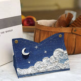 OIL PAINTING TISSUE BOX DESKTOP STORAGE BOX_CWMM2252