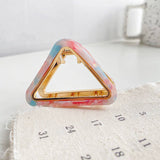 SMALL TRIANGLE ACETATE HAIR CLAW FOR PONYTAILS_CWAHA0400