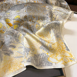 SILK SCARF SUMMER SQUARE SHAWL HEADBAND_CWASC0620