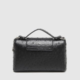 NEW OSTRICH TEXTURE BOXY CHAIN SHOULDER BAG_CWAB5719