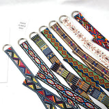 Cwabe0951_Double Buckle Canvas Casual Belt