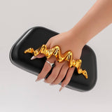 New Pu Wrist Clutch Crossbody Wedding Evening Bag_Cwab5906