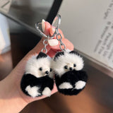 SMALL CUTE PANDA DOLL CAR KEYCHAIN PENDANT_CWMM2494