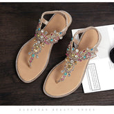 NEW COLOR DIAMOND BEACH ROUND TOE FLAT SHOES_CWSHS0650