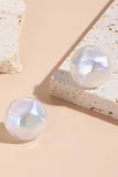 FAUX PEARL DESIGN STUD EARRINGS_CWAJE0449