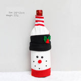 FLEECE REINDEER WINE BOTTLE COVER CHRISTMAS_CWAJE05399