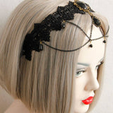 HALLOWEEN GOTHIC BRIDE LACE CREATIVE HAIR HOOP_CWMM0153
