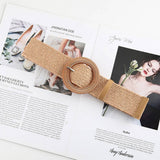 Cwabe0544_Vintage Braided Round Buckle Belts