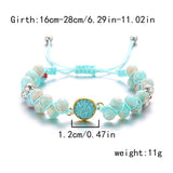 HAND WOVEN ROUND STONE BRACELET_CWAJE2425