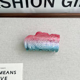 GRADIENT BEAR MERMAID CLAW CLIP HAND PAINTED_CWAHA5895