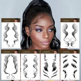 HAIRLINE EDGE TATTOO STICKERS FOR BANGS LOOK_CWMM8248