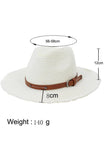 BELT BAND TRENDY STRAW HAT_CWAH108