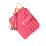 DIY ZIPPER WALLET WITH KEYCHAIN MULTI CARD HOLDER_CWAB4992