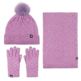 Winter Warm Wool Hat Scarf Gloves Three-Piece Set_Cwmm2774