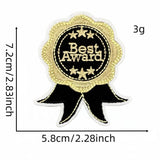 BLACK AND GOLD GRADUATION SEASON EMBROIDERED PATCH_CWMM4057