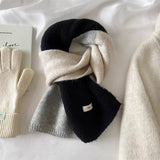 Faux Cashmere Knit Scarf - Thick Winter Neck Wrap_Cwasc02951