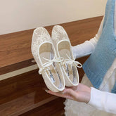 FAIRY STYLE FRENCH MESH BREATHABLE MARY JANES_CWSHF0143