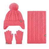 CHILDRENS HAT SCARF AND GLOVES THREE PIECE SET_CWMM2865