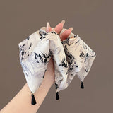 TEMPERAMENT INK PRINT HAIR ROPE HEADBAND HEADDRESS_CWAHA3709