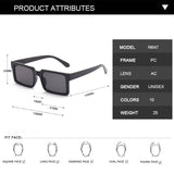 BASIC SIMPLE SQUARE SUNGLASSES_CWASG0089