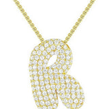 26 LETTERS NECKLACE COPPER ZIRCONIA PENDANT_CWMM5864