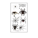 Waterproof 3D Spider Web Tattoos For Halloween_Cwmm8257