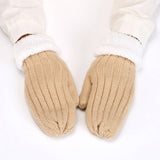 ADULT PLUS VELVET KNITTED WOOL FINGERLESS GLOVES_CWAG0256